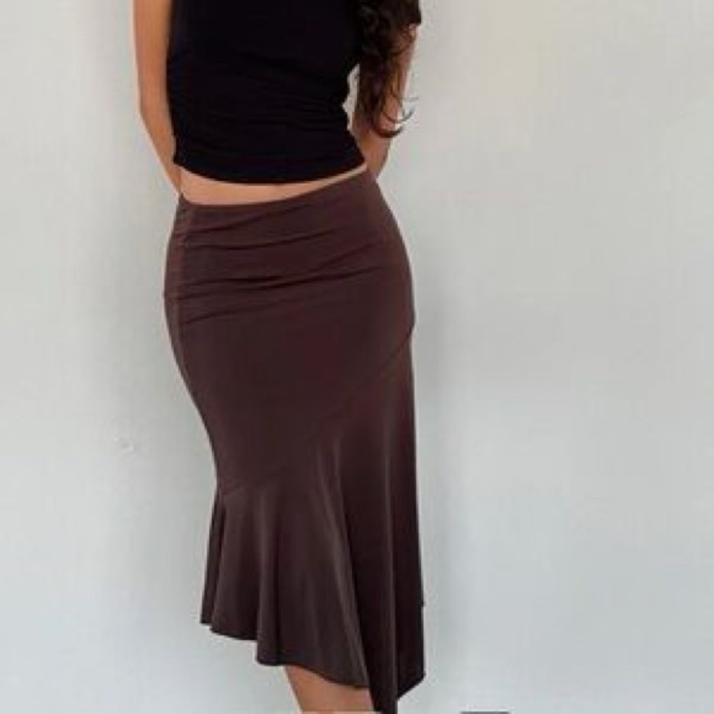 NWT East 5th brown Ruffle Skirt